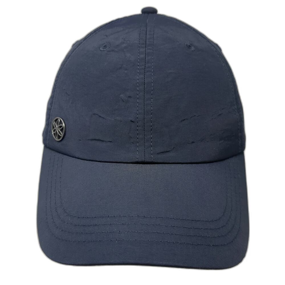 Gaiam Baseball Cap Blue One Size Slideback Hat Performance Fabric Side Logo